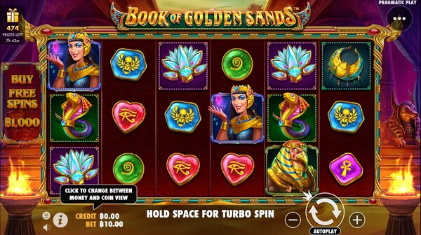 รูปแบบของเกม Book of Golden Sands