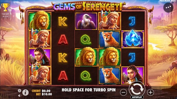 รูปแบบของเกม Gems of Serengeti